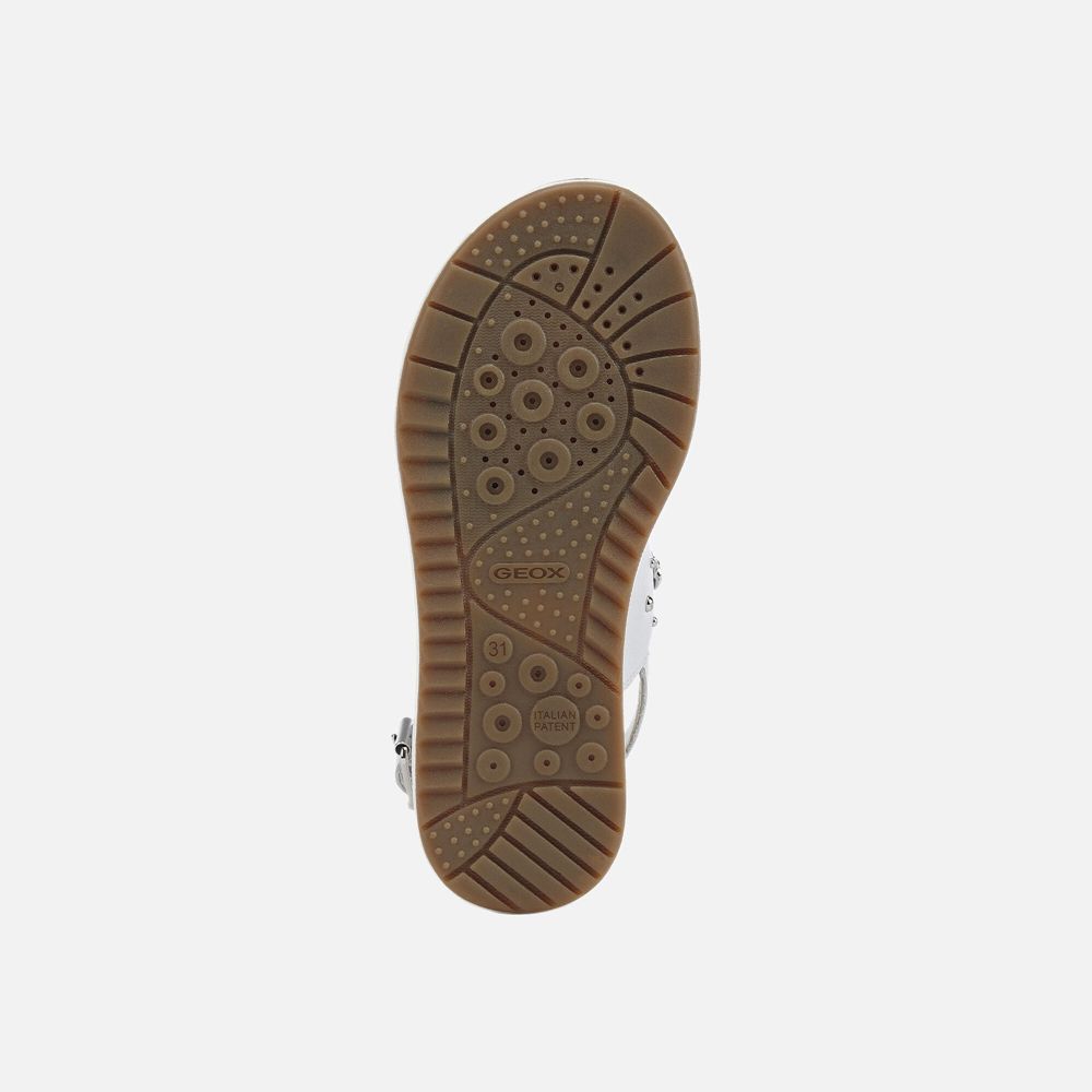 Geox Kiz Çocuk Sandalet Beyaz - Rebecca - UOM-143582